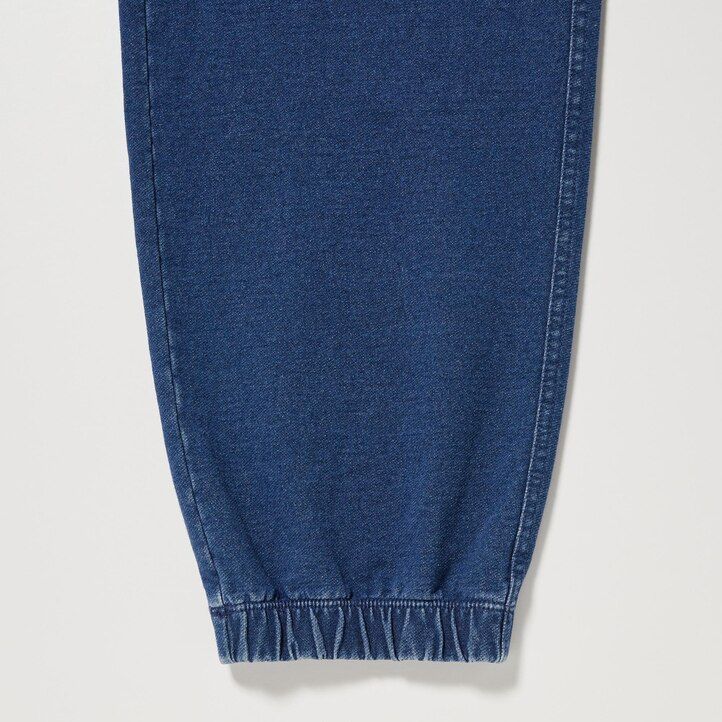 joggers de mezclilla de jersey lavado uniqlo para hombre en azul