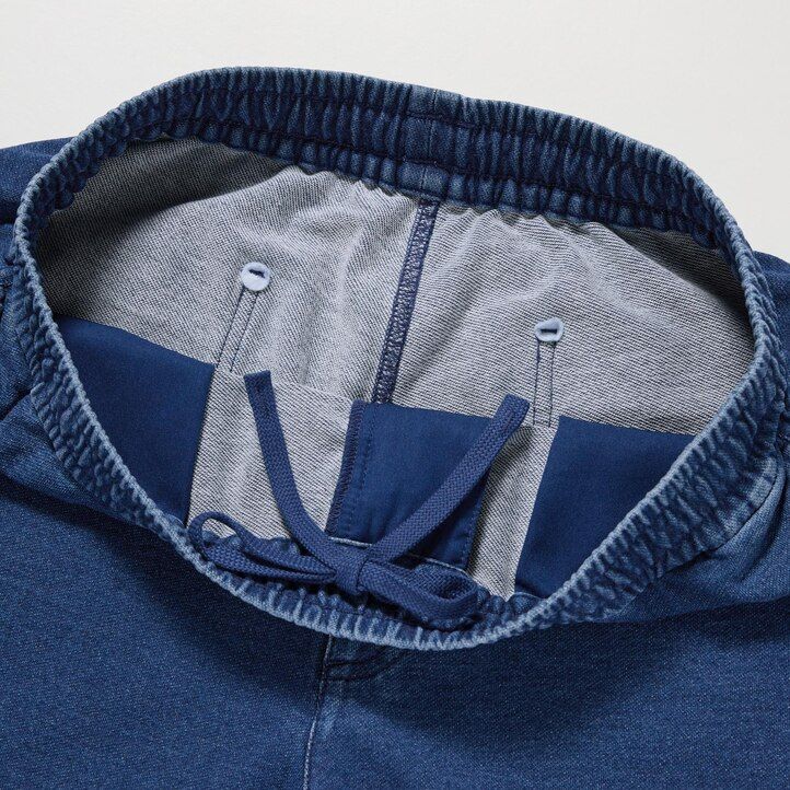 joggers de mezclilla de jersey lavado uniqlo para hombre en azul