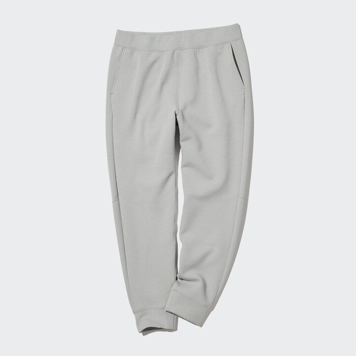 pantalones deportivos elásticos secos uniqlo gris claro para hombre