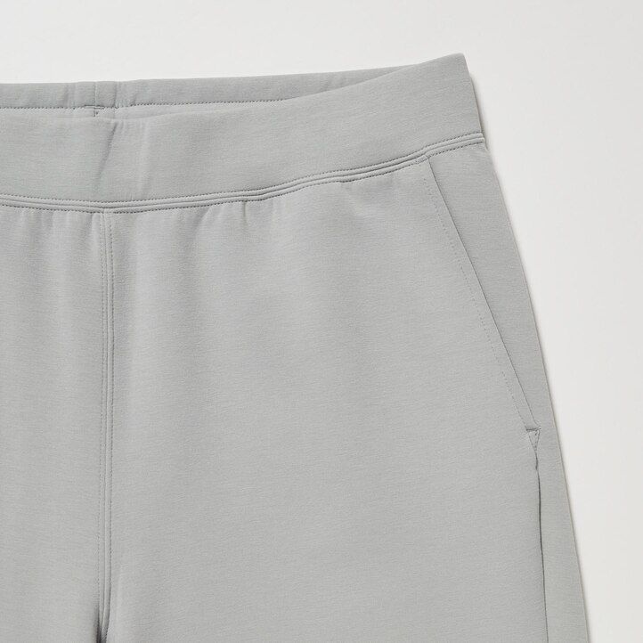 pantalones deportivos elásticos secos uniqlo gris claro para hombre