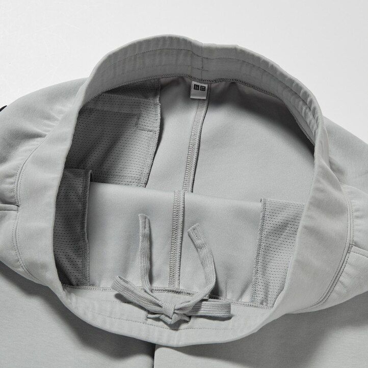 pantalones deportivos elásticos secos uniqlo gris claro para hombre