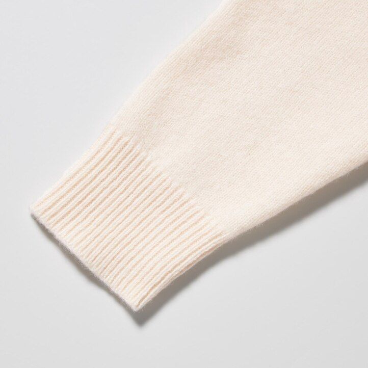 suéteres de lana de cordero premium uniqlo para hombre en negro