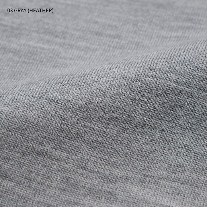 jerséis de cuello redondo de merino extrafino gris uniqlo para hombre