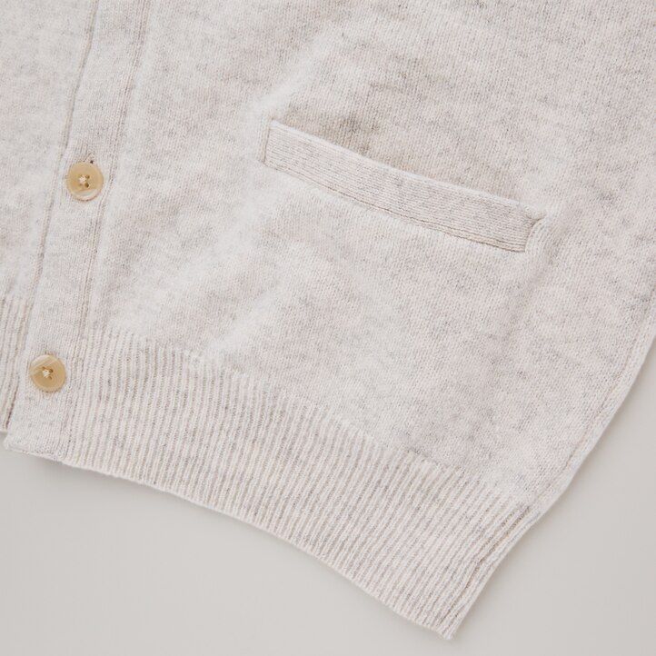 jerséis de cuello en v uniqlo premium lambswool para hombre temporada 2021 azul marino
