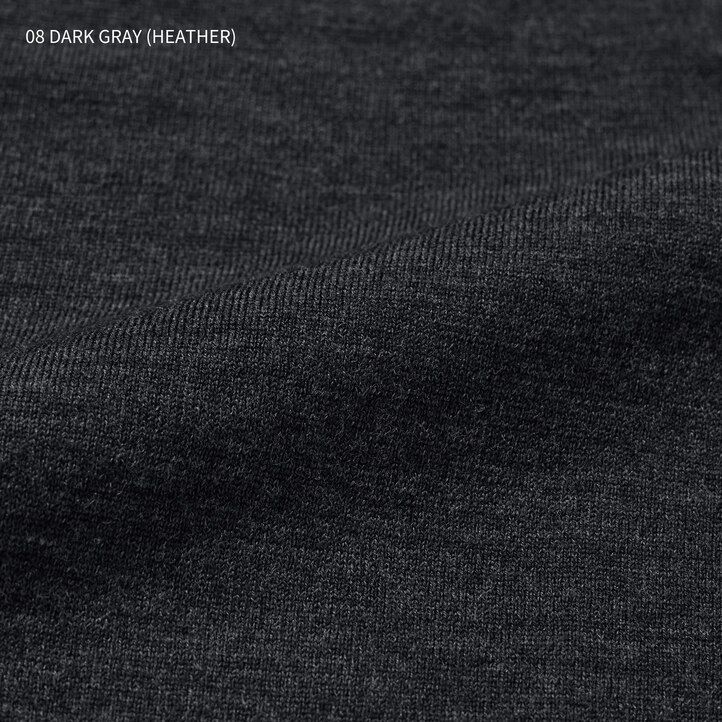 suéteres de cuello redondo para hombre de merino extrafino 100 gris uniqlo