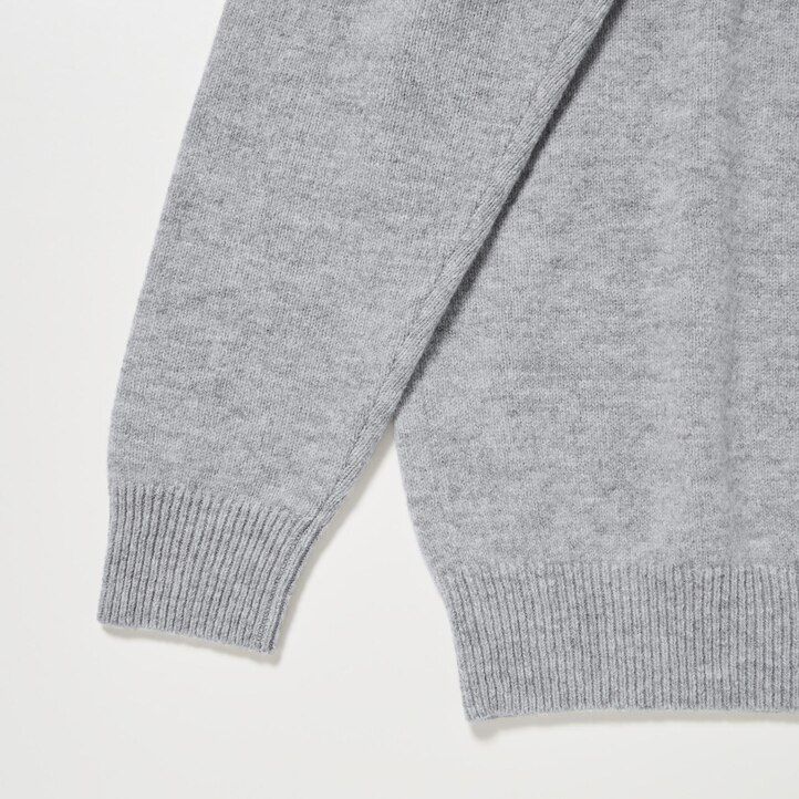 jerséis de lana de cordero premium uniqlo para hombre en azul