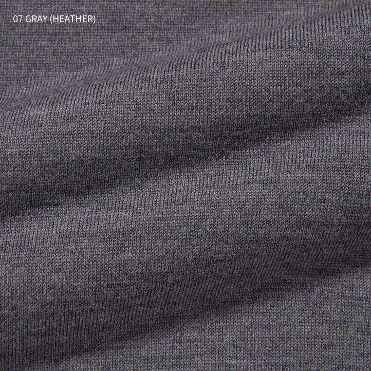 suéteres uniqlo de merino extrafino 100 gris para hombre