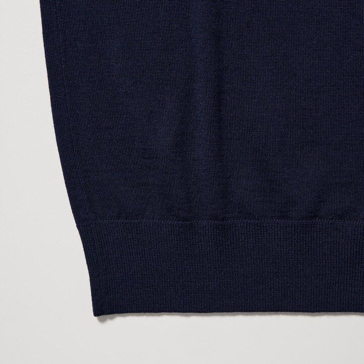 suéteres uniqlo de merino extrafino 100 gris para hombre