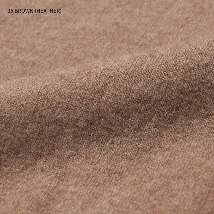 suéteres de cuello en v uniqlo 100pctshmere grises para hombre
