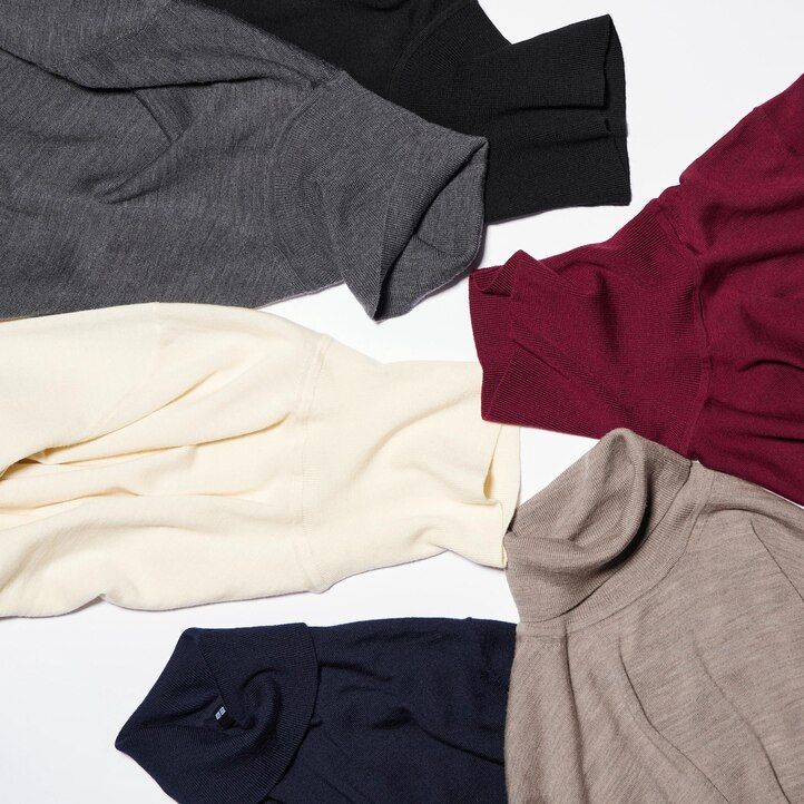 jerséis blancos uniqlo 100 merino extrafino para hombre