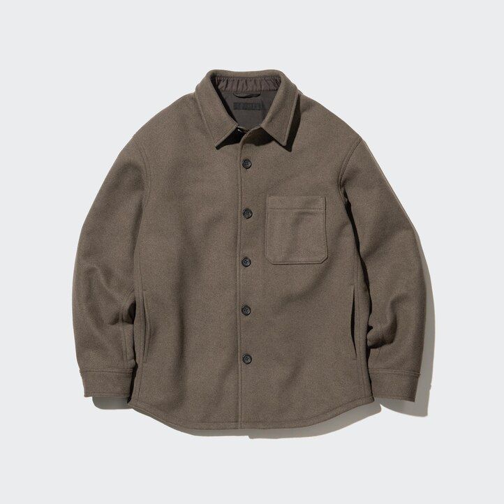 camisa uniqlo gris para hombre