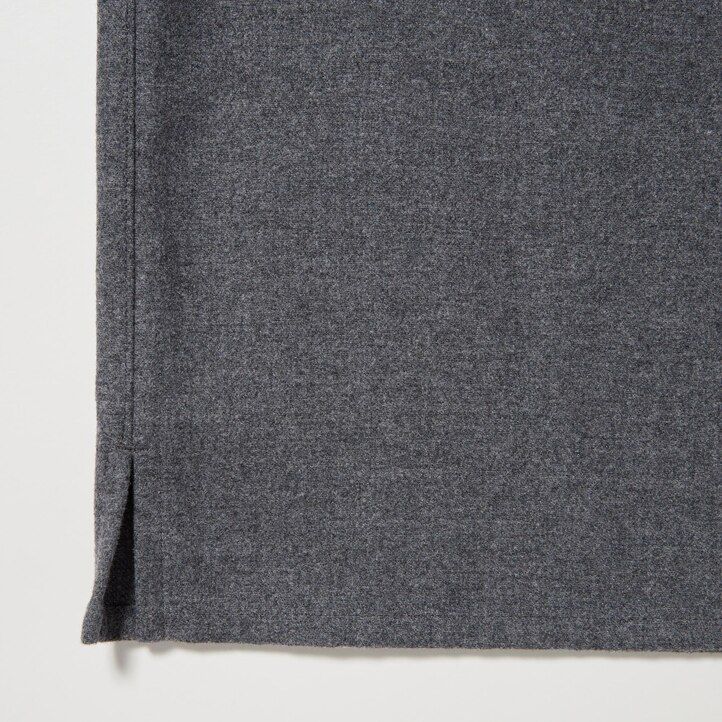 camisa de sarga cepillada uniqlo gris para hombre