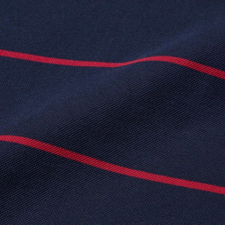 polo de rayas piqué seco uniqlo para hombre blanco