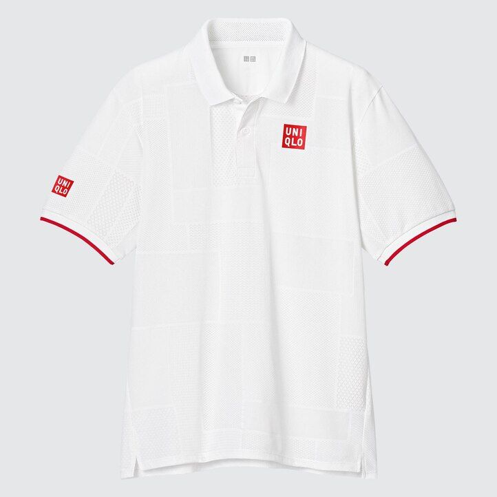 polo blanco uniqlo kei nishikori london 2022 dry ex para hombre