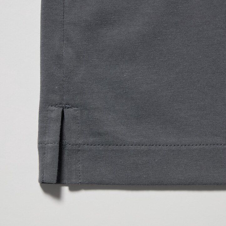 polo uniqlo airism skipper collar para hombre gris