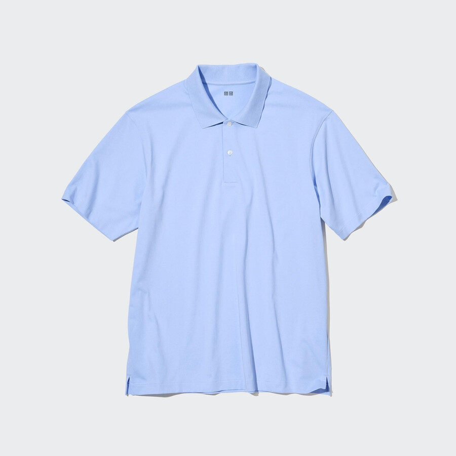 polo azul uniqlo airism para hombre