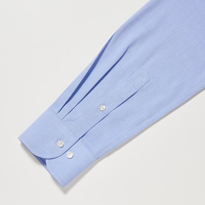 camiseta uniqlo super non iron regular fit blanca con cuello semicutaway para hombre