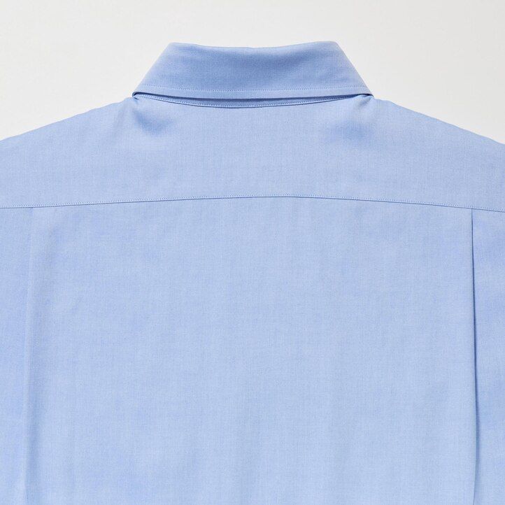 camiseta uniqlo super non iron regular fit blanca con cuello semicutaway para hombre