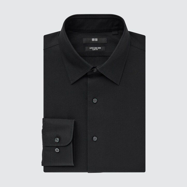 camiseta uniqlo super slim fit para hombre cuello regular sin planchado blanca