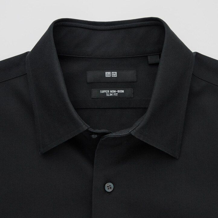 camiseta uniqlo super slim fit para hombre cuello regular sin planchado blanca