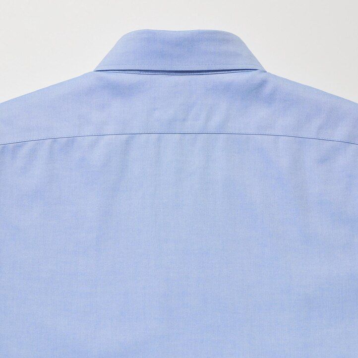 camiseta uniqlo super non iron slim fit para hombre cuello regular color negro