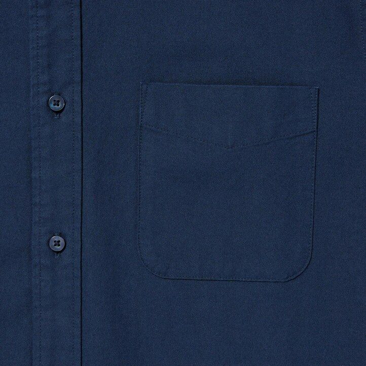 camisas oxford de corte regular y cuello regular para hombre de uniqlo blancas