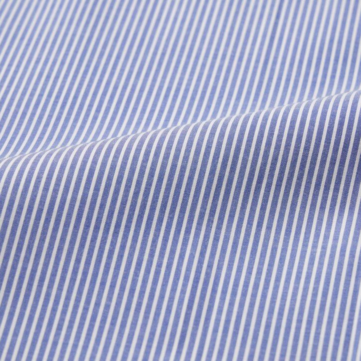 camisas de hombre uniqlo easyre stretch slim fit a rayas con cuello semicutaway