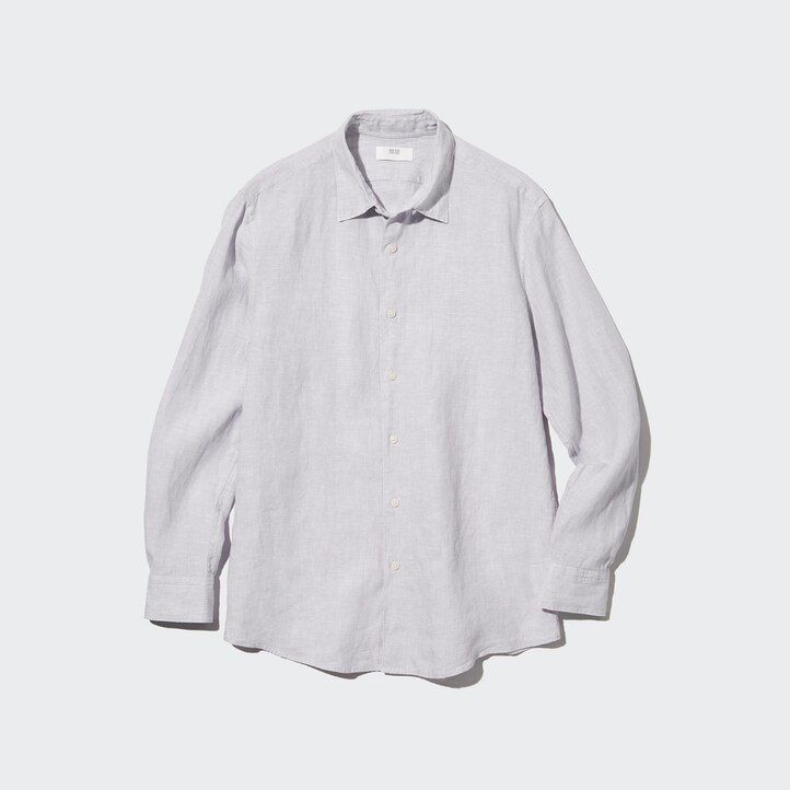 camiseta de lino premium uniqlo 100 algodón corte regular cuello regular para hombre verde claro