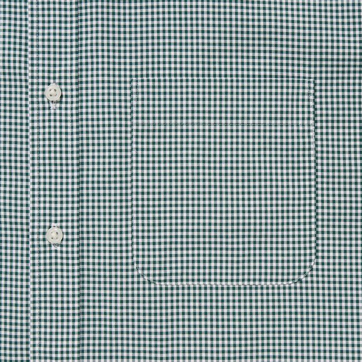camisas de hombre uniqlo de algodón extrafino de corte regular a cuadros y cuello abotonado color marrón