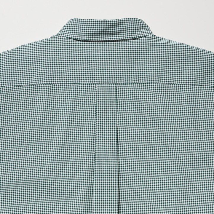 camisas de hombre uniqlo de algodón extrafino de corte regular a cuadros y cuello abotonado color marrón