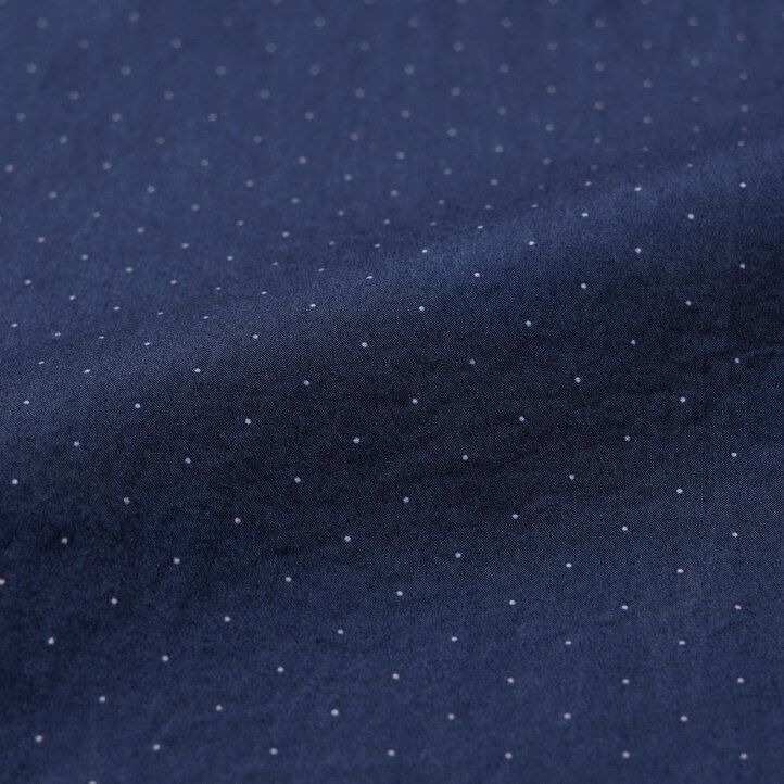 camisas uniqlo de algodón extrafino con cuello abotonado y estampado de tela ancha para hombre color blanco