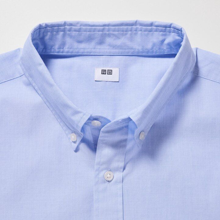 camisas blancas uniqlo de algodón extrafino con mangas anchas para hombre