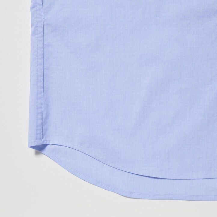 camisas blancas uniqlo de algodón extrafino con mangas anchas para hombre