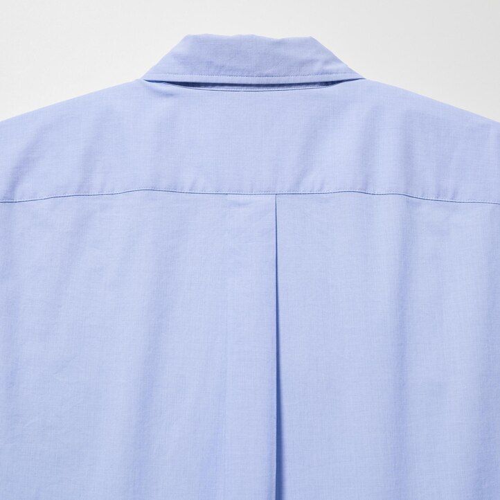 camisas blancas uniqlo de algodón extrafino con mangas anchas para hombre