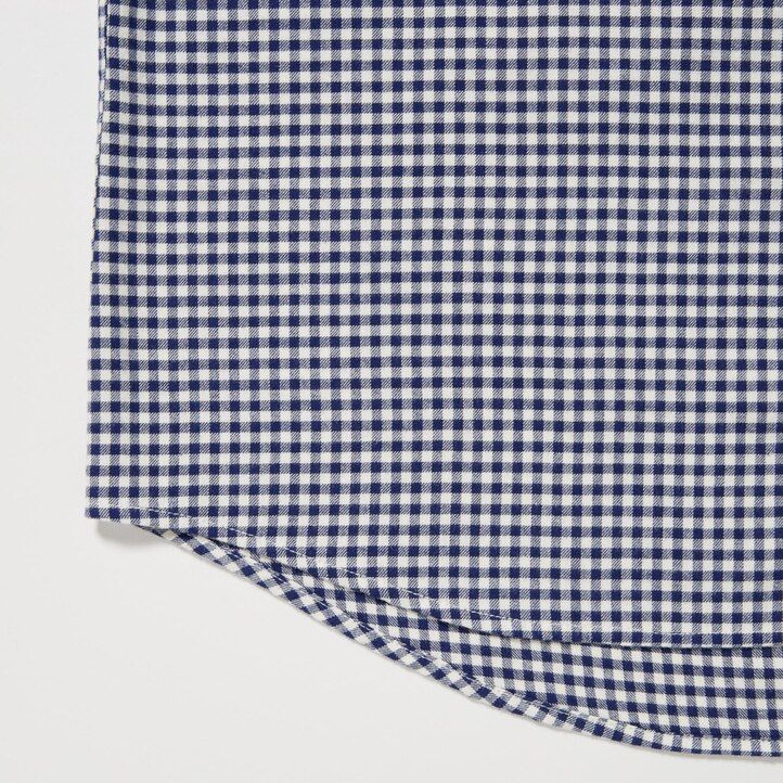 camisas de franela uniqlo rojas de corte regular con cuello abotonado y cuadros para hombre