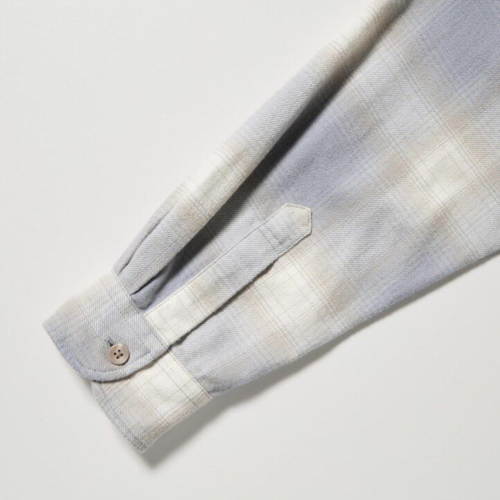 camisas de franela a cuadros uniqlo para hombre en gris