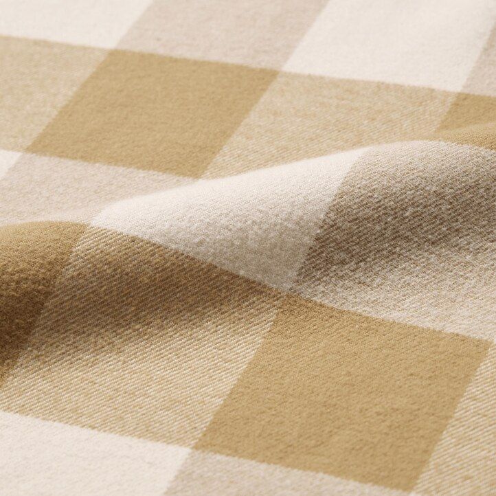 camisas de franela a cuadros uniqlo para hombre en beige