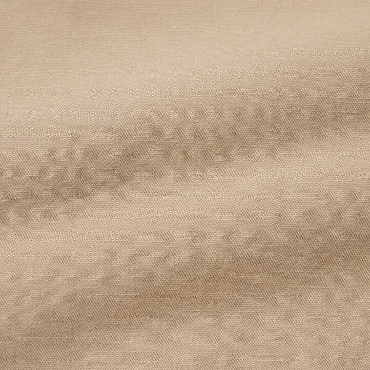 pantalones de mezcla de lino uniqlo para hombre color mostaza