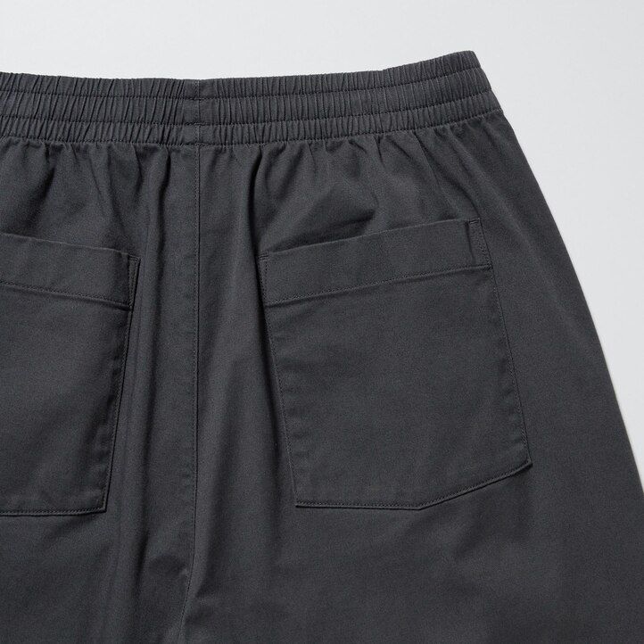 pantalones tobilleros de corte relajado de algodón uniqlo para hombre gris oscuro