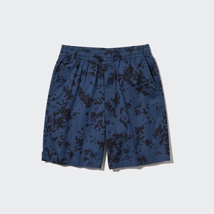 pantalones elásticos uniqlo dry stretch con estampado de hojas easys para hombre color verde