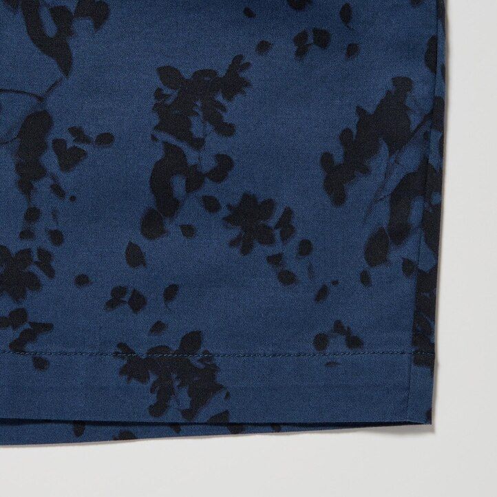 pantalones elásticos uniqlo dry stretch con estampado de hojas easys para hombre color verde