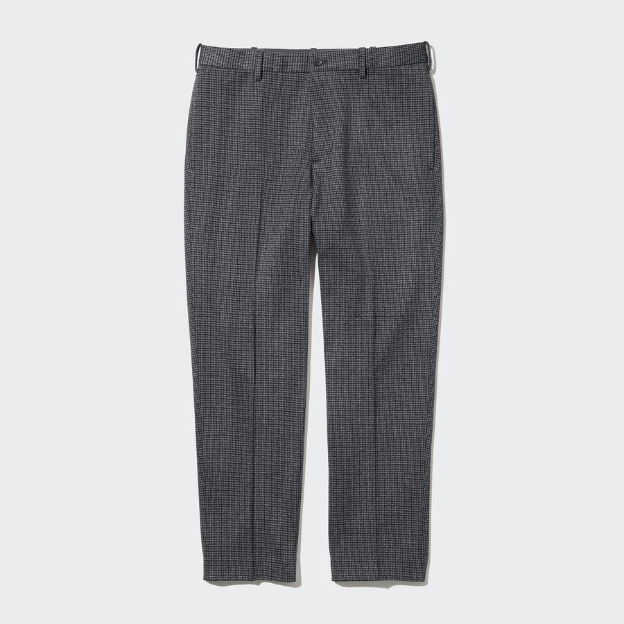 pantalones a cuadros hasta el tobillo uniqlo smart gun club para hombre en gris