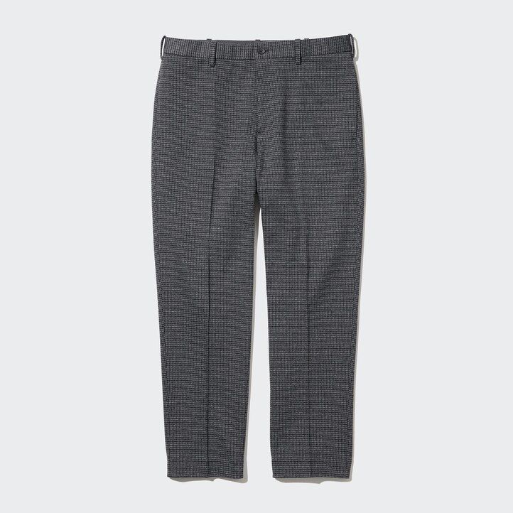 pantalones a cuadros hasta el tobillo uniqlo smart gun club para hombre en gris