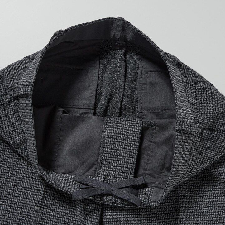 pantalones a cuadros hasta el tobillo uniqlo smart gun club para hombre en gris