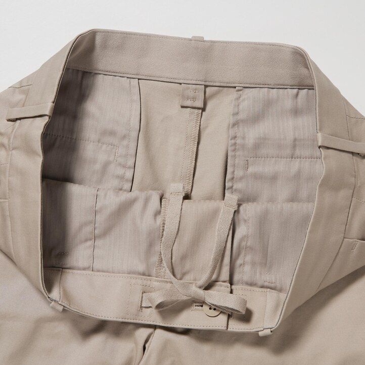 pantalones elásticos ajustados uniqlo para hombre color gris