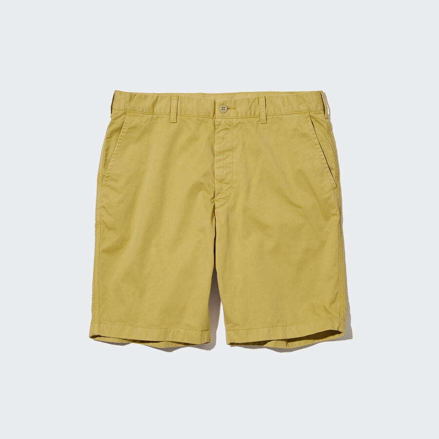 pantalones chinos amarillos uniqlo para hombre
