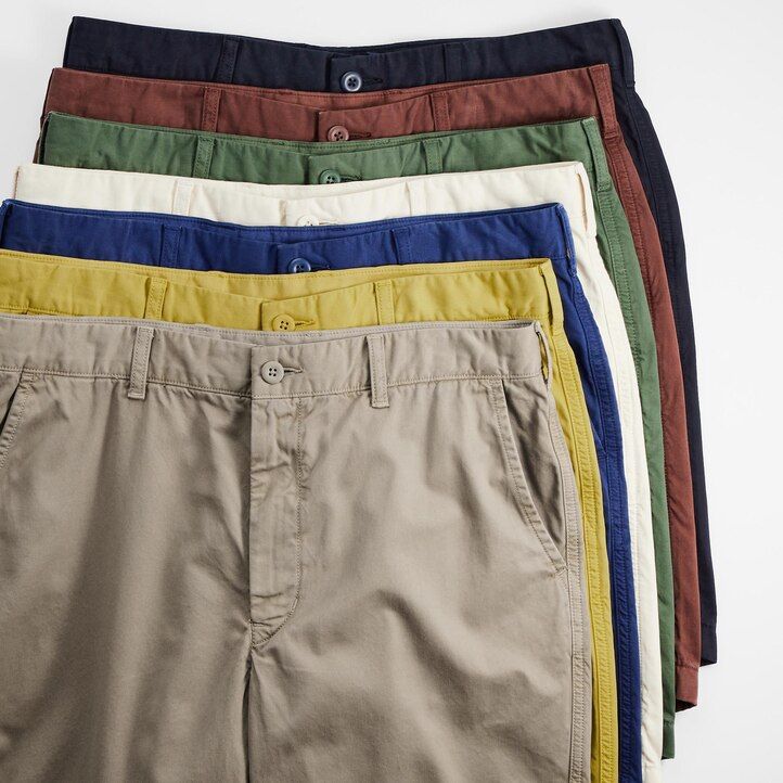 pantalones chinos amarillos uniqlo para hombre