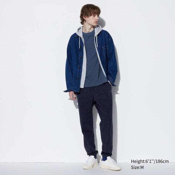 pantalones de hombre uniqlo con rayas laterales en gris