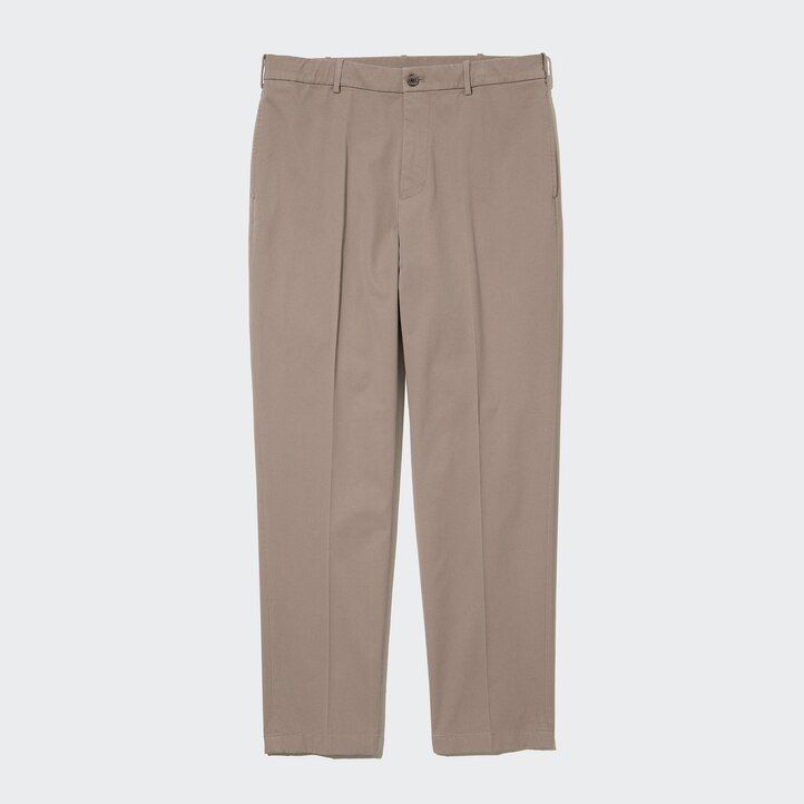 pantalones blancos uniqlo smart cotton hasta los tobillos para hombre