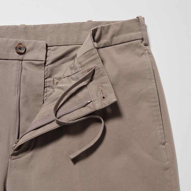 pantalones blancos uniqlo smart cotton hasta los tobillos para hombre